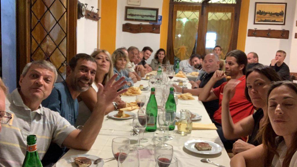 repas de groupe à Portofino